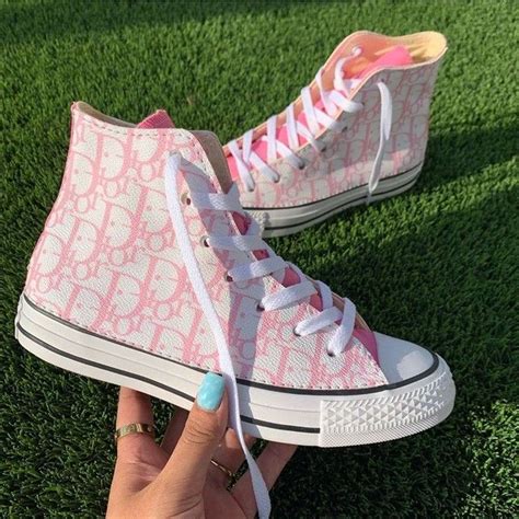 pink dior sneakers|christian dior pink shoes.